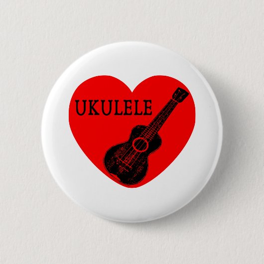 Ukulele Love 缶バッジ (正面)