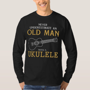 Ukulele Maestro:老人Teを過小評価しない Tシャツ