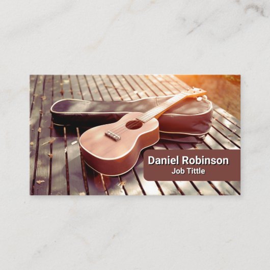 Ukulele Music Teacher 名刺 (正面)