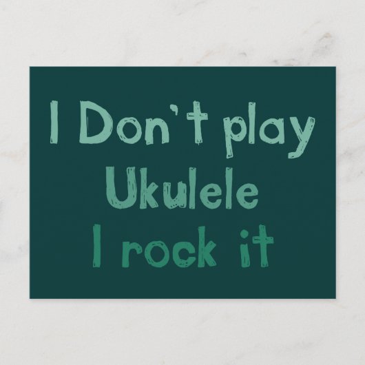 Ukulele Rock Itポストカード ポストカード (正面)