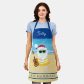 Ukulele Santa Claus  エプロン (着用した状態)