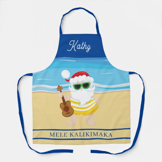 Ukulele Santa Claus  エプロン (正面)