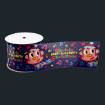 Ukulele Ukkiy サテンリボン<br><div class="desc">Ukulele player Monkey is hosting a fun Christmas concert.
Lots of good friends will gather together to sing fun Christmas songs,
dance and have a festive party.
We're all so excited.</div>
