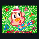 Ukulele Ukkiy ポスター<br><div class="desc">Ukulele player Monkey is hosting a fun Christmas concert.
Lots of good friends will gather together to sing fun Christmas songs, 
dance and have a festive party.
We're all so excited.</div>