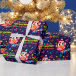Ukulele Ukkiy ラッピングペーパー<br><div class="desc">Ukulele player Monkey is hosting a fun Christmas concert.
Lots of good friends will gather together to sing fun Christmas songs,
dance and have a festive party.
We're all so excited.</div>