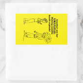 Ukulele Zombie Explode Rectangular Sticker 長方形シール (バッグ)