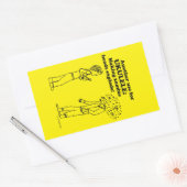 Ukulele Zombie Explode Rectangular Sticker 長方形シール (封筒)