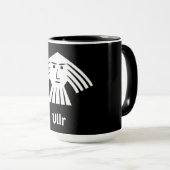 Ullrのスキーアーチェリーの狩りの古いNorseのバイキングの神 マグカップ (正面右)