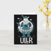 Ullr Norse God Of Snow Patron Saint Of Skiers And  カード (黄色い花)