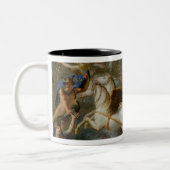 Ulmの降伏のアレゴリー ツートーンマグカップ (左)