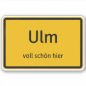 Ulm Aufkleber Sticker Autoaufkleber シール (正面)