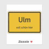 Ulm Aufkleber Sticker Autoaufkleber シール (シート)