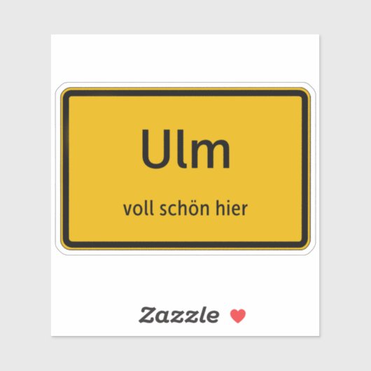 Ulm Aufkleber Sticker Autoaufkleber シール (シート)