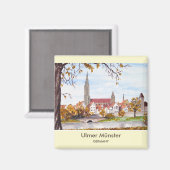 Ulm Minster Germanyの著、Farida Greenfield著 マグネット (正面/裏面)