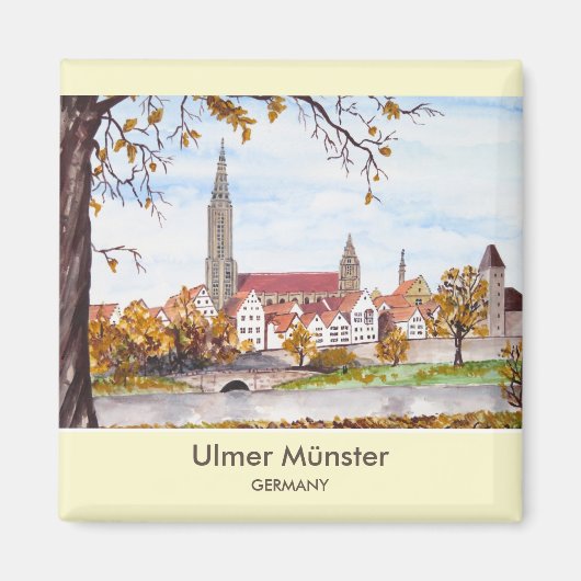 Ulm Minster Germanyの著、Farida Greenfield著 マグネット (正面)