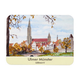 Ulm Minster Germanyの著、Farida Greenfield著 マグネット