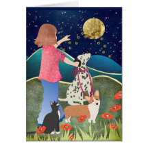 ULOVEの月と後ろのペット悔やみや弔慰