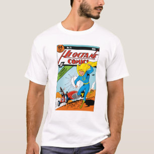 Ultimanのこんにちはオクタンの漫画#21の人のL綿のティー Tシャツ
