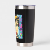 Ultimate 90s Nostalgia Pop Art Collage 保温保冷タンブラー (左面)