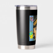 Ultimate 90s Nostalgia Pop Art Collage 保温保冷タンブラー (右面)