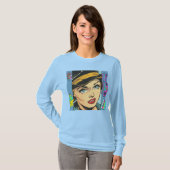 Ultimate 90s Nostalgia Pop Art Collage Tシャツ (正面フル)