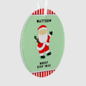 Ultimate Frisbee Holiday Gift オーナメント (正面)