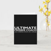 Ultimate Frisbee Player Coach Disc Golf Men Women カード (黄色い花)