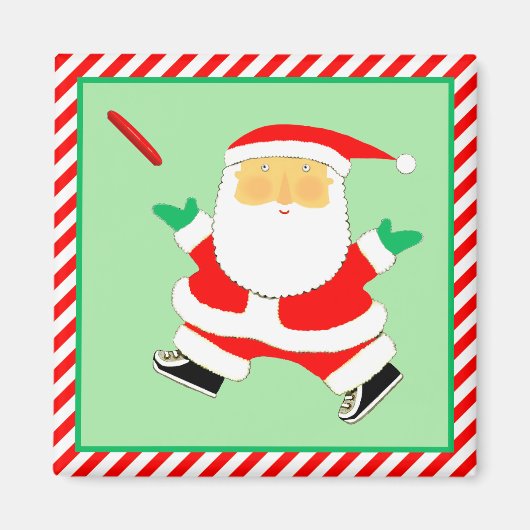 Ultimate Frisbee Player Holiday Gift マグネット (正面)