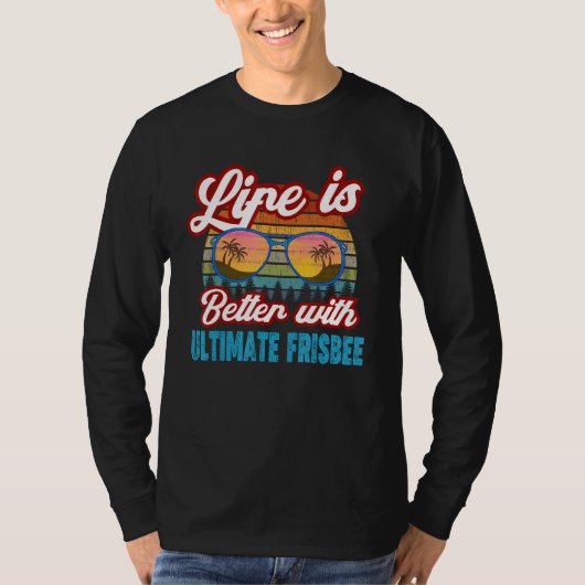 Ultimate Frisbee Player  With Ultimate Frisbee Tシャツ (正面)