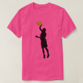 Ultimate Frisbee Silhouette Jumping Catch Pizza Di Tシャツ (デザイン正面)