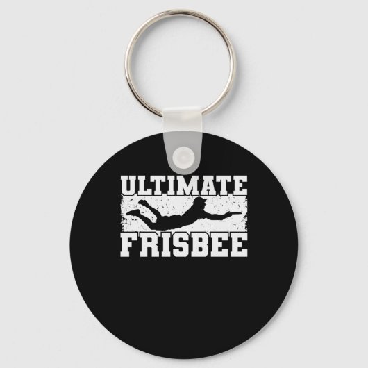 Ultimate Frisbee spielen Sport am Strand キーホルダー (正面)