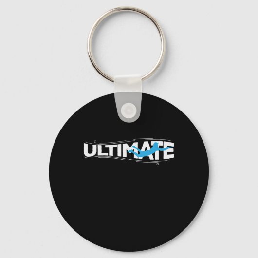 Ultimate Frisbee Sport am Strand キーホルダー (正面)