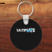 Ultimate Frisbee Sport am Strand キーホルダー (正面)