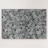 Ultimate Grey Cobbled Patchwork Terrazo Pattern ジグソーパズル (横)