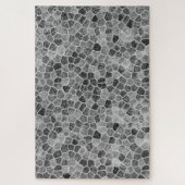 Ultimate Grey Cobbled Patchwork Terrazo Pattern ジグソーパズル (縦)