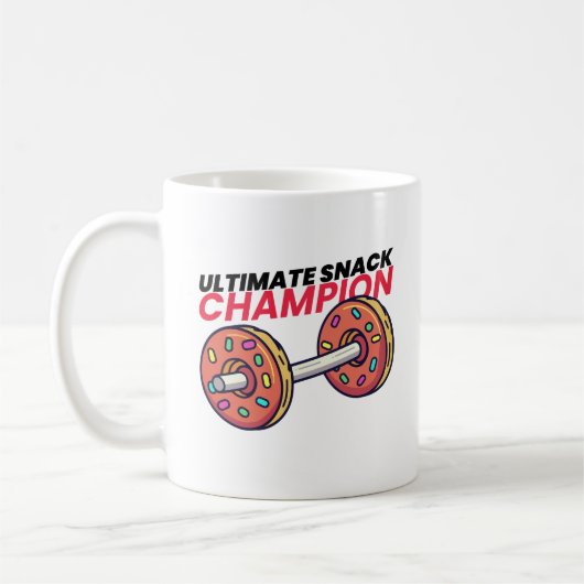 Ultimate Snack Champion コーヒーマグカップ (左)