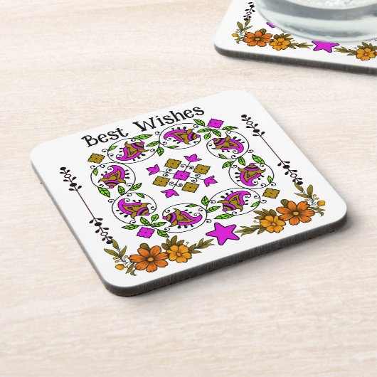 ultimate vintage pattern コースター (左側)