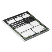 Ultimate Wellness Planner – Dark Floral Whimsical  ノートパッド (アングル)