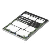 Ultimate Wellness Planner – Dark Floral Whimsical  ノートパッド (回転)