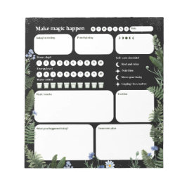 Ultimate Wellness Planner – Dark Floral Whimsical  ノートパッド