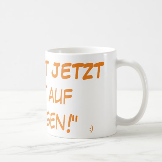 ULTIMATIVE Du-hast-JETZT-Lust-auf-Joggen-Tasse! コーヒーマグカップ (右)