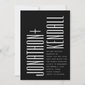 Ultraモダンシンプルフォト編集可結婚能 セーブザデート (裏面)