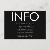 Ultra モダン Big INFOの結婚詳細 エンクロージャーカード (正面)