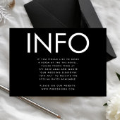 Ultra モダン Big INFOの結婚詳細 エンクロージャーカード