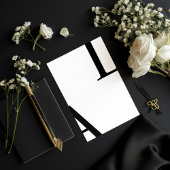 Ultra モダン Layoutスエレガントクリプ結婚ト 招待状