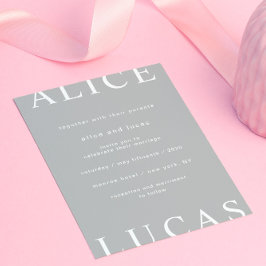 Ultra モダン Layoutスエレガントクリプ結婚ト 招待状