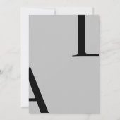 Ultra モダン Layoutスエレガントクリプ結婚ト 招待状 (裏面)