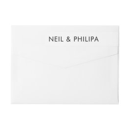 Ultra モダン NAMES結婚の戻り値 ラップアラウンドラベル