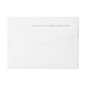 Ultra モダン NAMES結婚の戻り値 ラップアラウンドラベル (裏面)