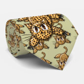 Ultra Cute Anime Leopard Kitty ネクタイ (ロール)